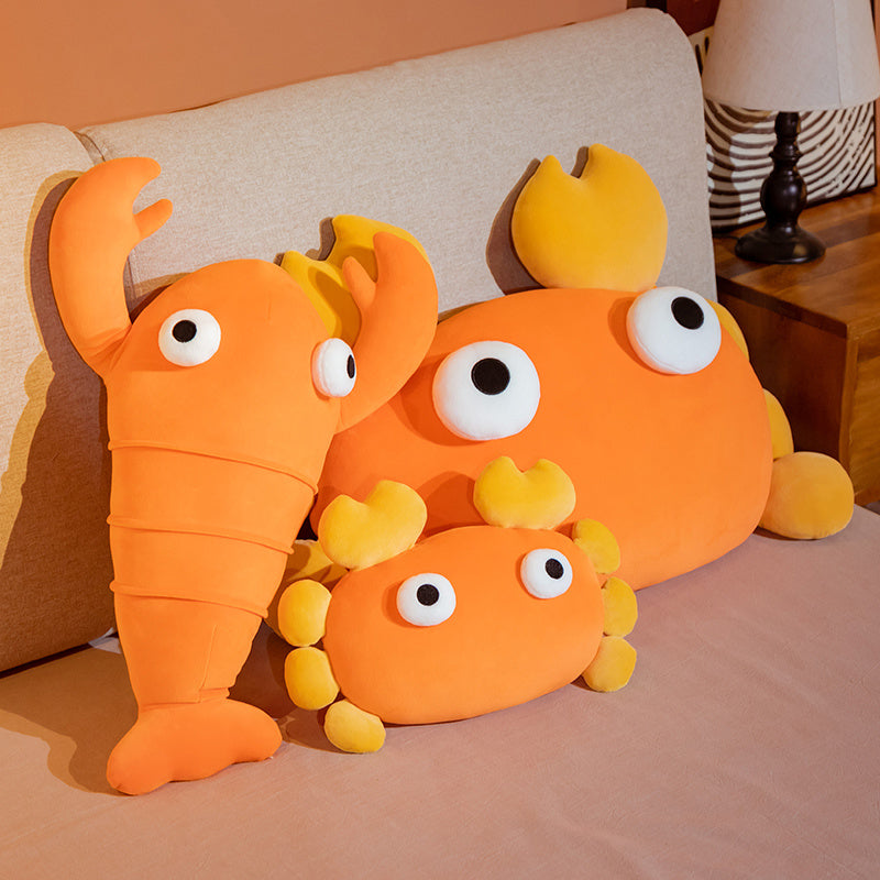 Maliben | Kawaii Orange Crab & Lobster Plushie