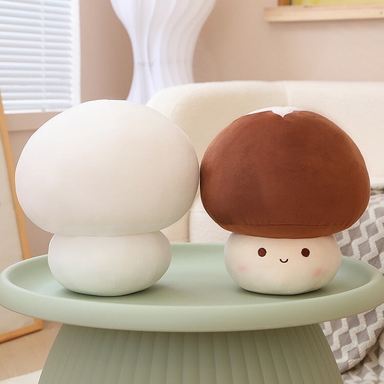 Maliben | Kawaii Red Brown White Mushroom Plushie Family