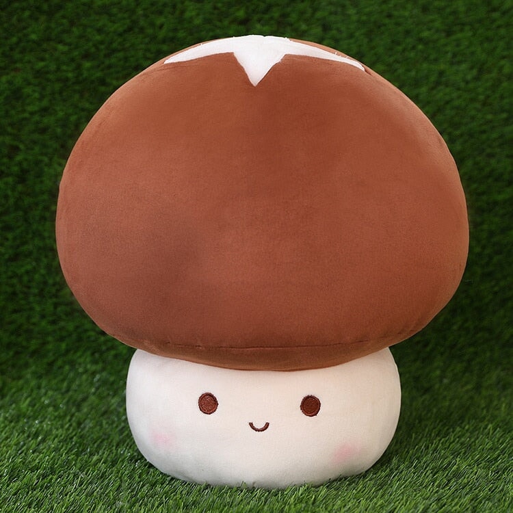 Maliben | Kawaii Red Brown White Mushroom Plushie Family