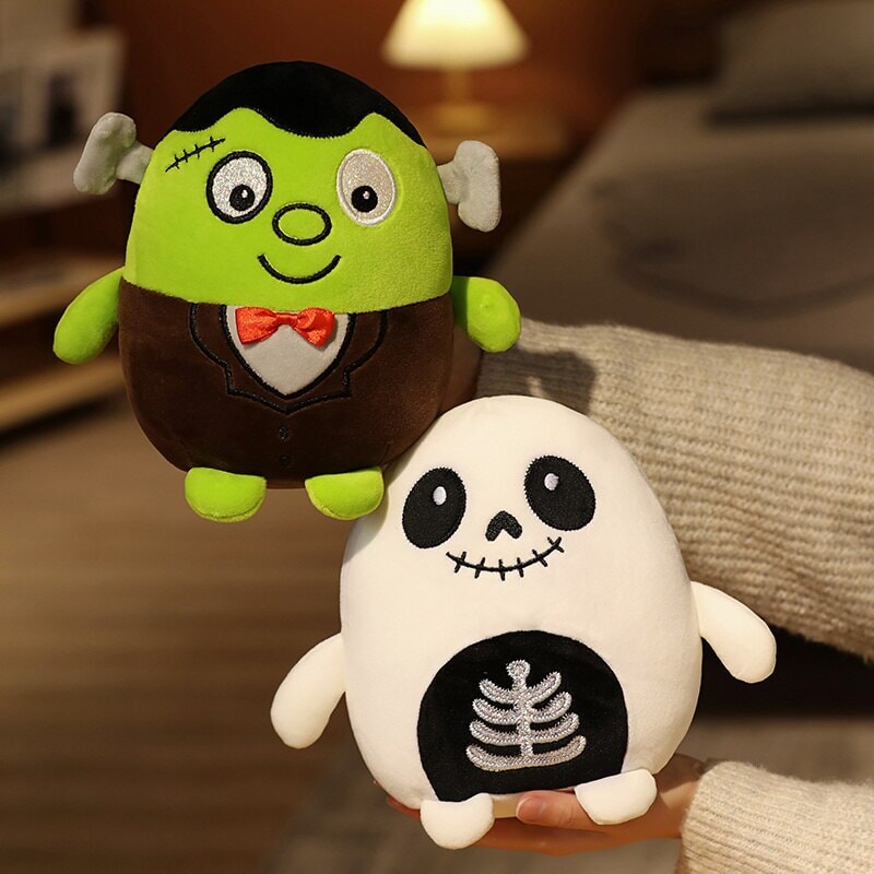 Maliben | Kawaii Skeleton Pumpkin Zombie Frankenstein Vampire Halloween Plushies