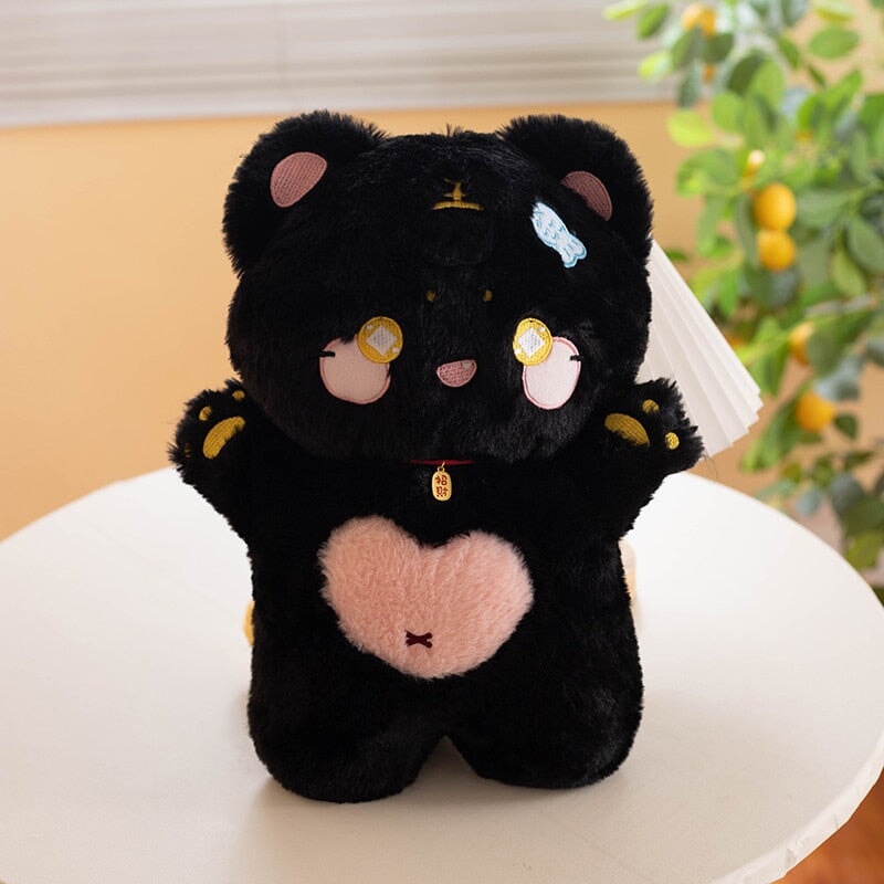 Maliben | Kawaii Starry Fluffy Cat Heart Plushies