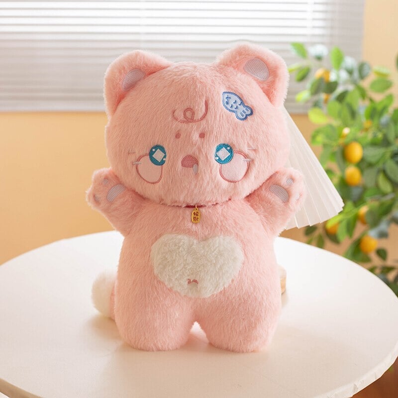 Maliben | Kawaii Starry Fluffy Cat Heart Plushies