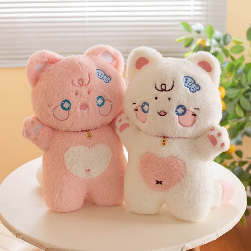 Maliben | Kawaii Starry Fluffy Cat Heart Plushies