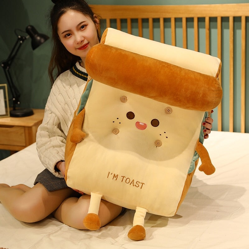 Maliben | Kawaii Toasted Bread Back Support Plushie