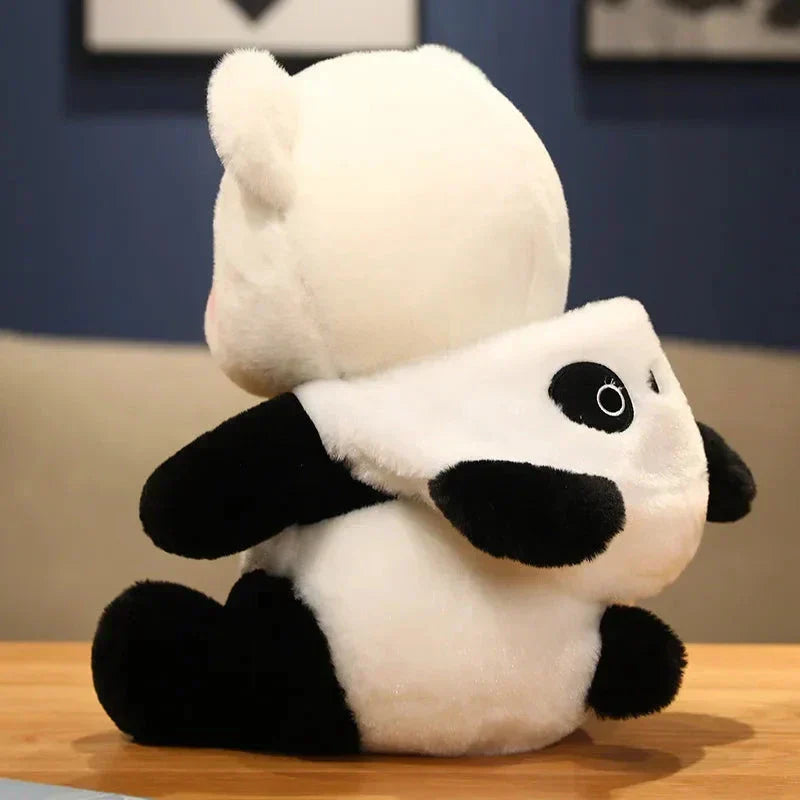 Maliben | Kawaii White Bear Panda Outfit Plushie