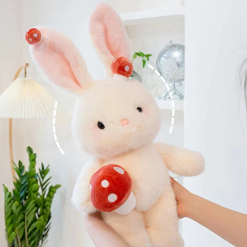 Maliben | Kawaii White Bunny Mushroom Plushie