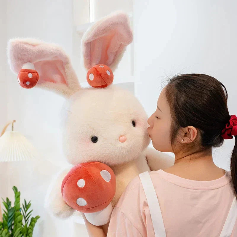 Maliben | Kawaii White Bunny Mushroom Plushie