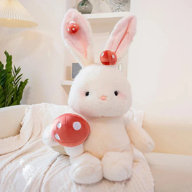 Maliben | Kawaii White Bunny Mushroom Plushie