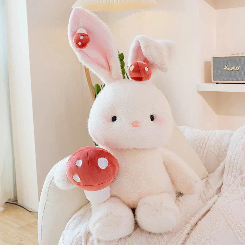 Maliben | Kawaii White Bunny Mushroom Plushie