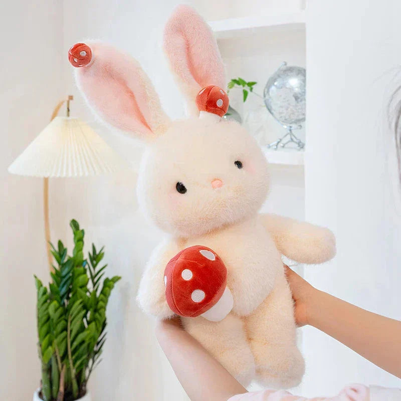 Maliben | Kawaii White Bunny Mushroom Plushie