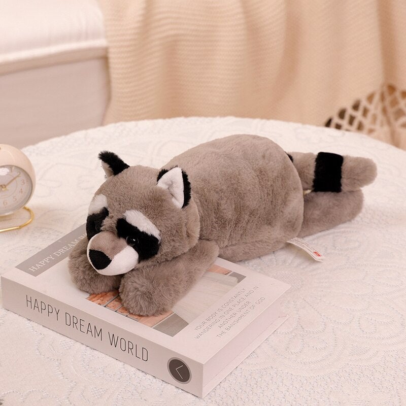 Maliben | Laying Sloth And Fox Raccoon Crocodile Plushie Friends