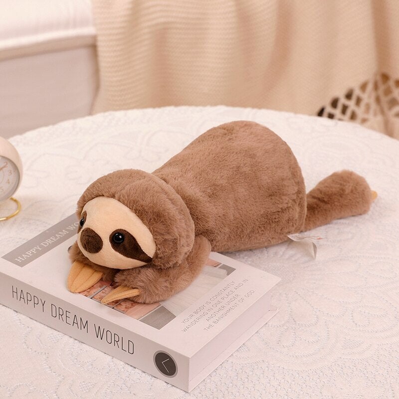 Maliben | Laying Sloth And Fox Raccoon Crocodile Plushie Friends