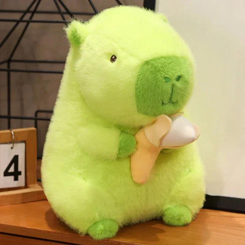 Maliben | Lime Green Capybara Banana Plush