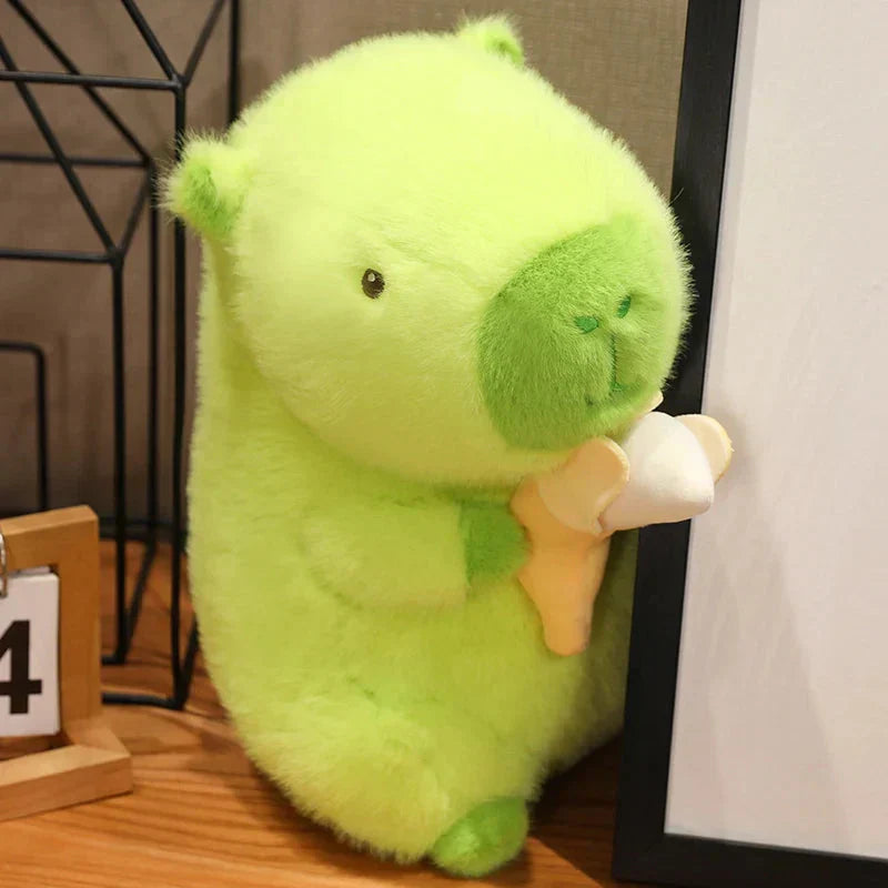 Maliben | Lime Green Capybara Banana Plush