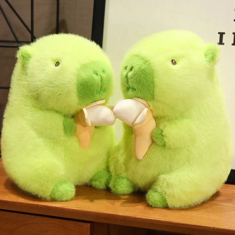 Maliben | Lime Green Capybara Banana Plush