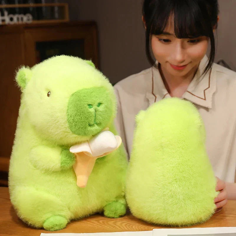 Maliben | Lime Green Capybara Banana Plush