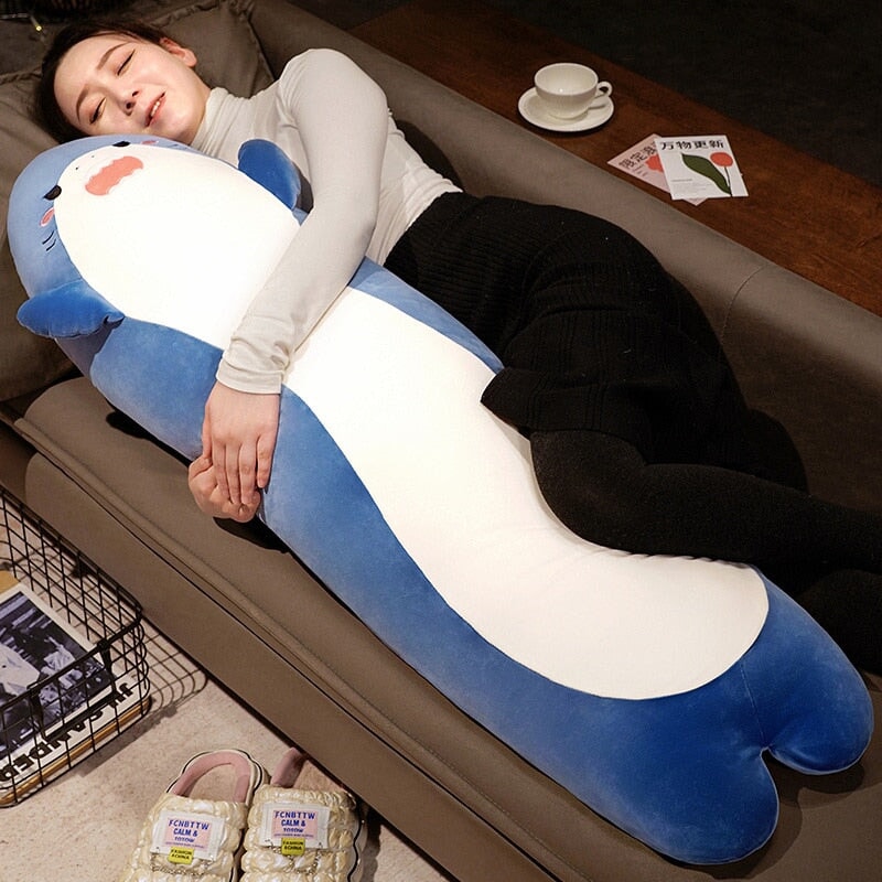 Maliben | Long Cuddly Angry Shocked Shark Plushie