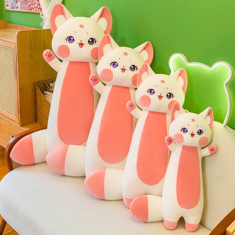 Maliben | Long Cuddly Sakura Fox Family Plushie
