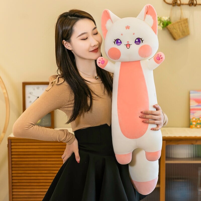 Maliben | Long Cuddly Sakura Fox Family Plushie