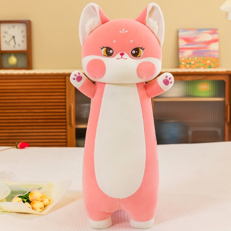 Maliben | Long Cuddly Sakura Fox Family Plushie