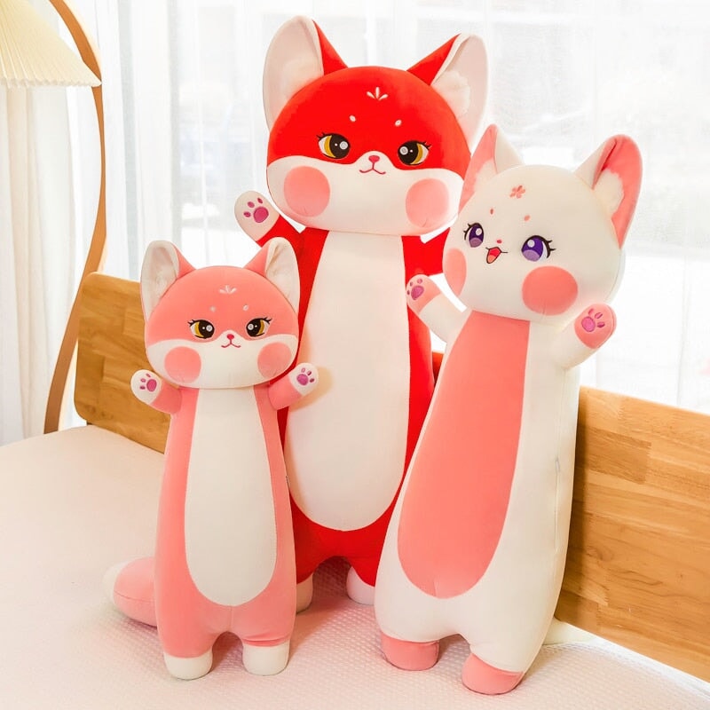 Maliben | Long Cuddly Sakura Fox Family Plushie