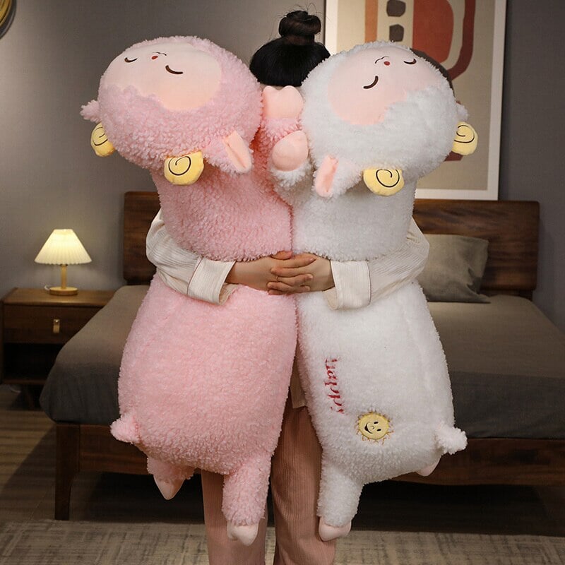 Maliben | Long Fluffy 'Happy' Alpaca Llama Plush