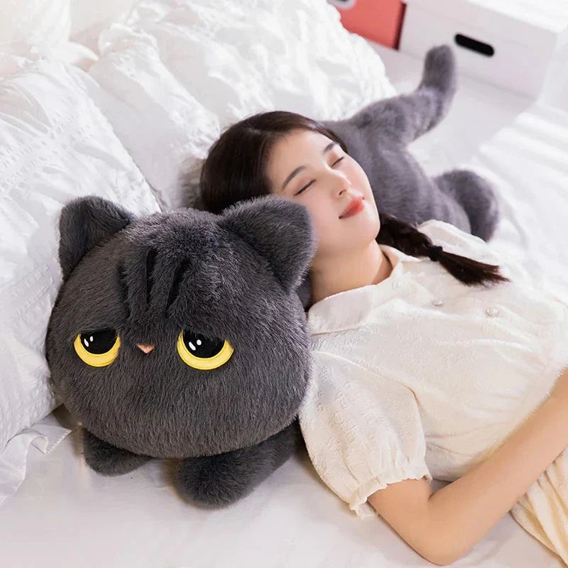 Maliben | Long Giant Black Gray Fluffy Cat Plushies