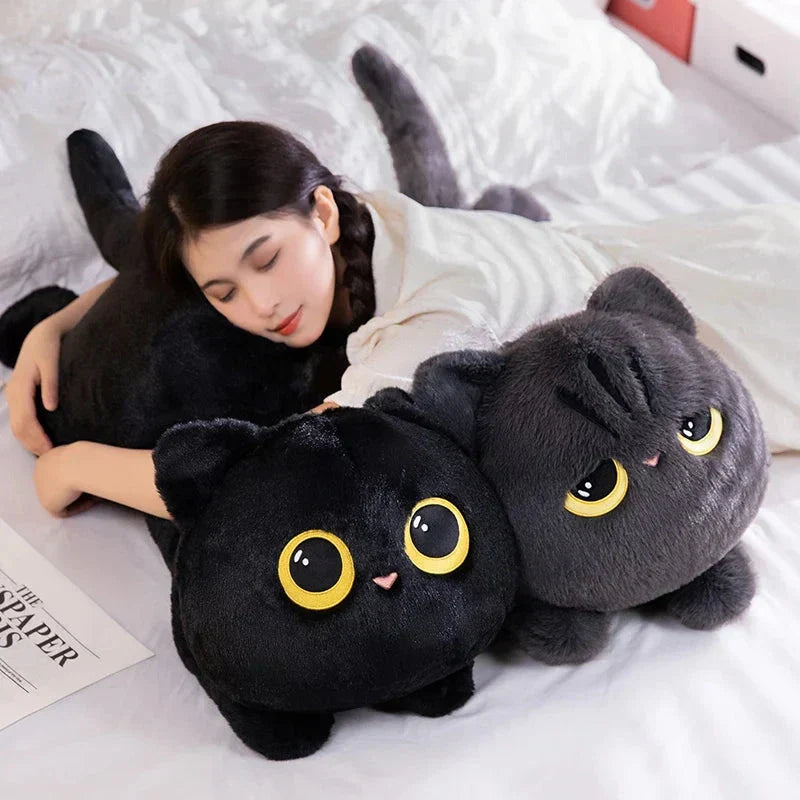 Maliben | Long Giant Black Gray Fluffy Cat Plushies