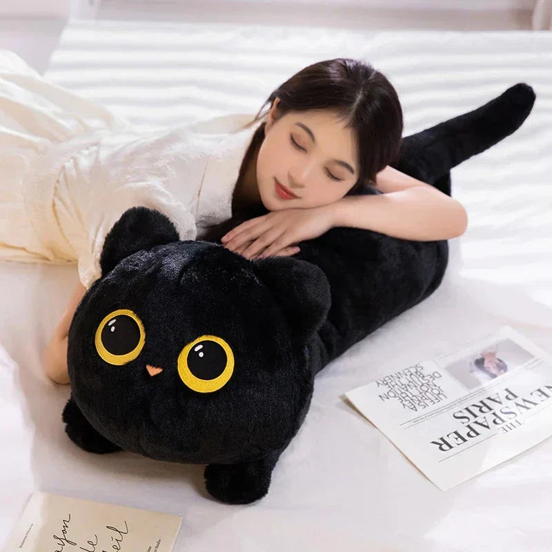 Maliben | Long Giant Black Gray Fluffy Cat Plushies