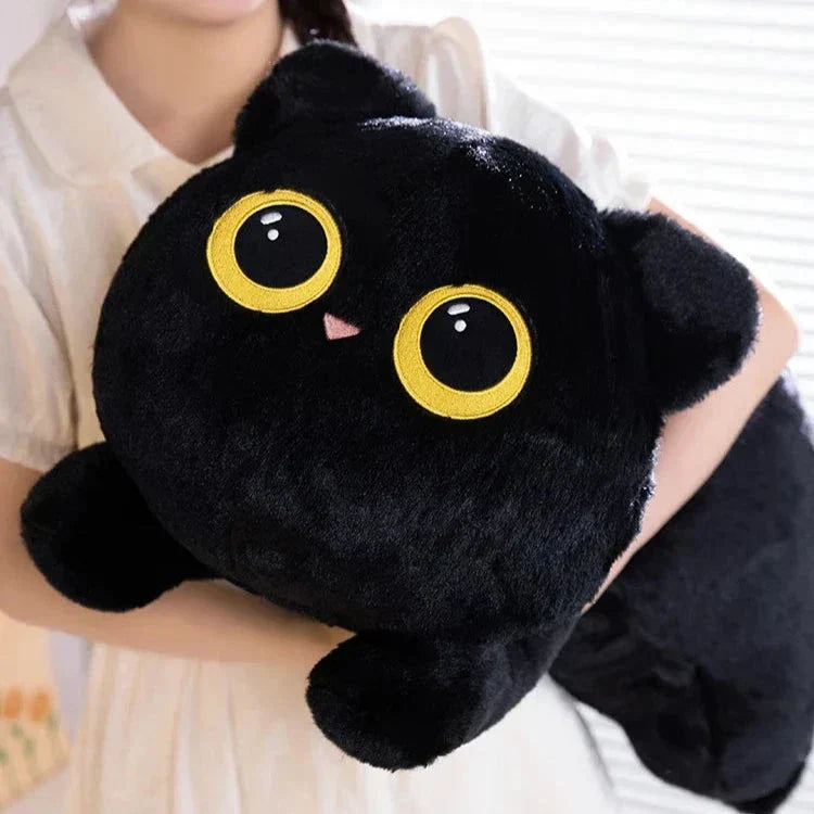Maliben | Long Giant Black Gray Fluffy Cat Plushies