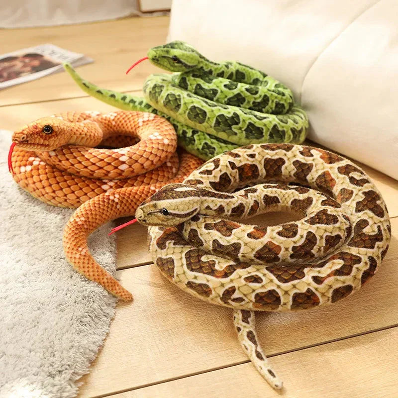 Maliben | Long Realistic Brown Green Orange Snake Plushies