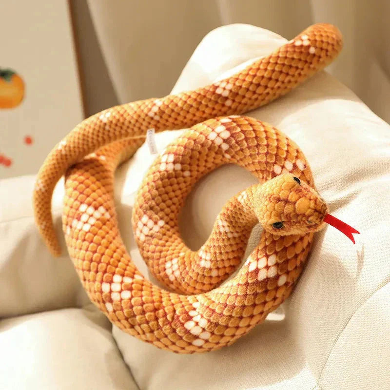 Maliben | Long Realistic Brown Green Orange Snake Plushies