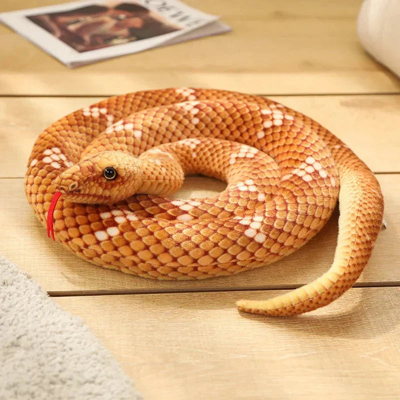 Maliben | Long Realistic Brown Green Orange Snake Plushies