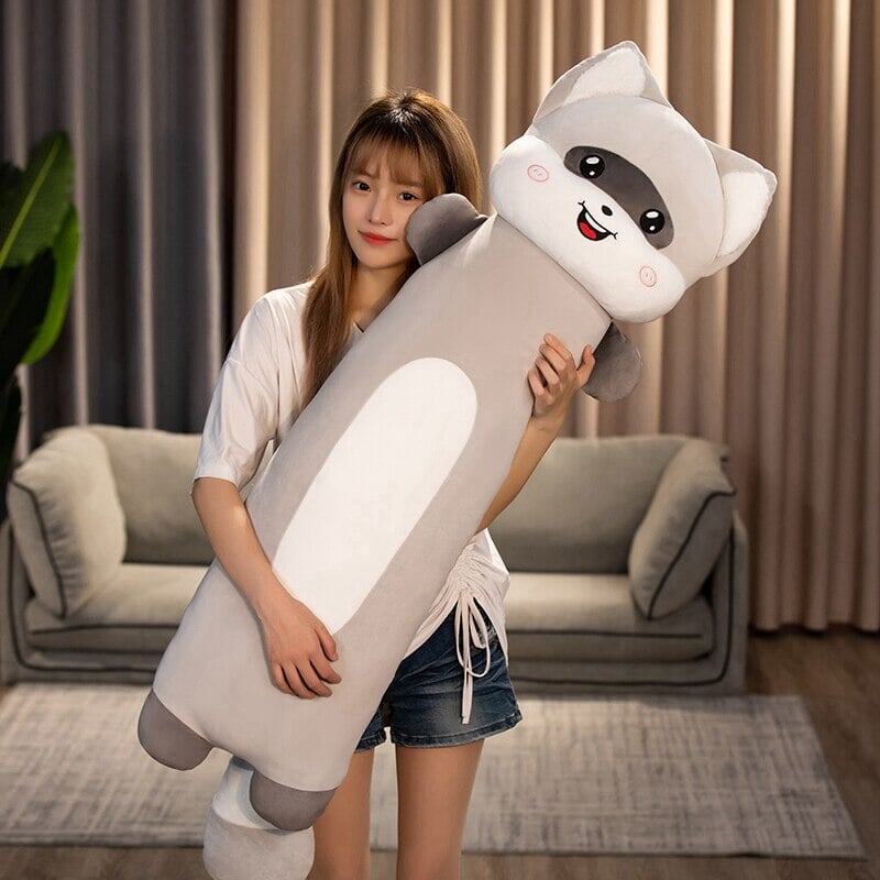 Maliben | Long Snuggly Cat And Raccoon Plushies