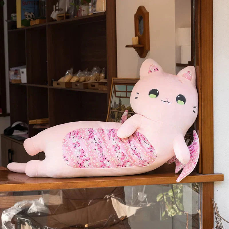 Maliben | Long Snuggly Luna & Solis Sakura Cat Plushies