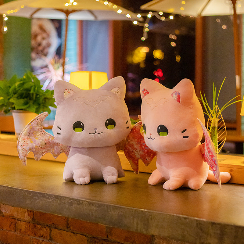 Maliben | Luna & Solis The Kawaii Sakura Cats With Wings Plushies