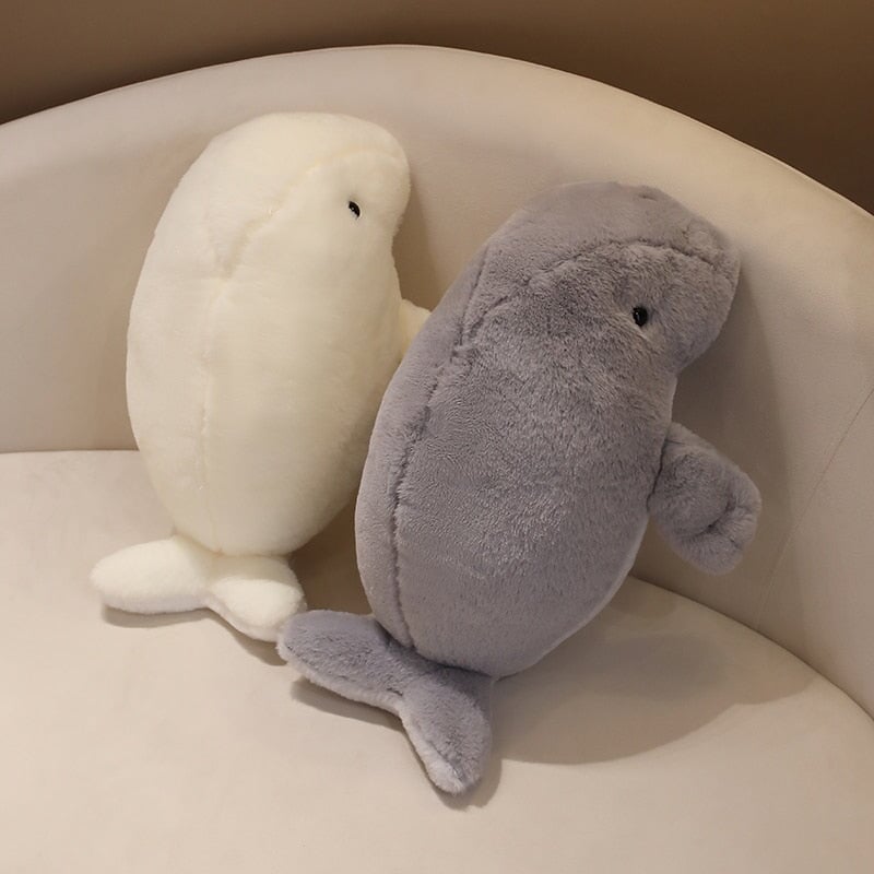 Maliben | Milo The Fluffy White Manatee Plush