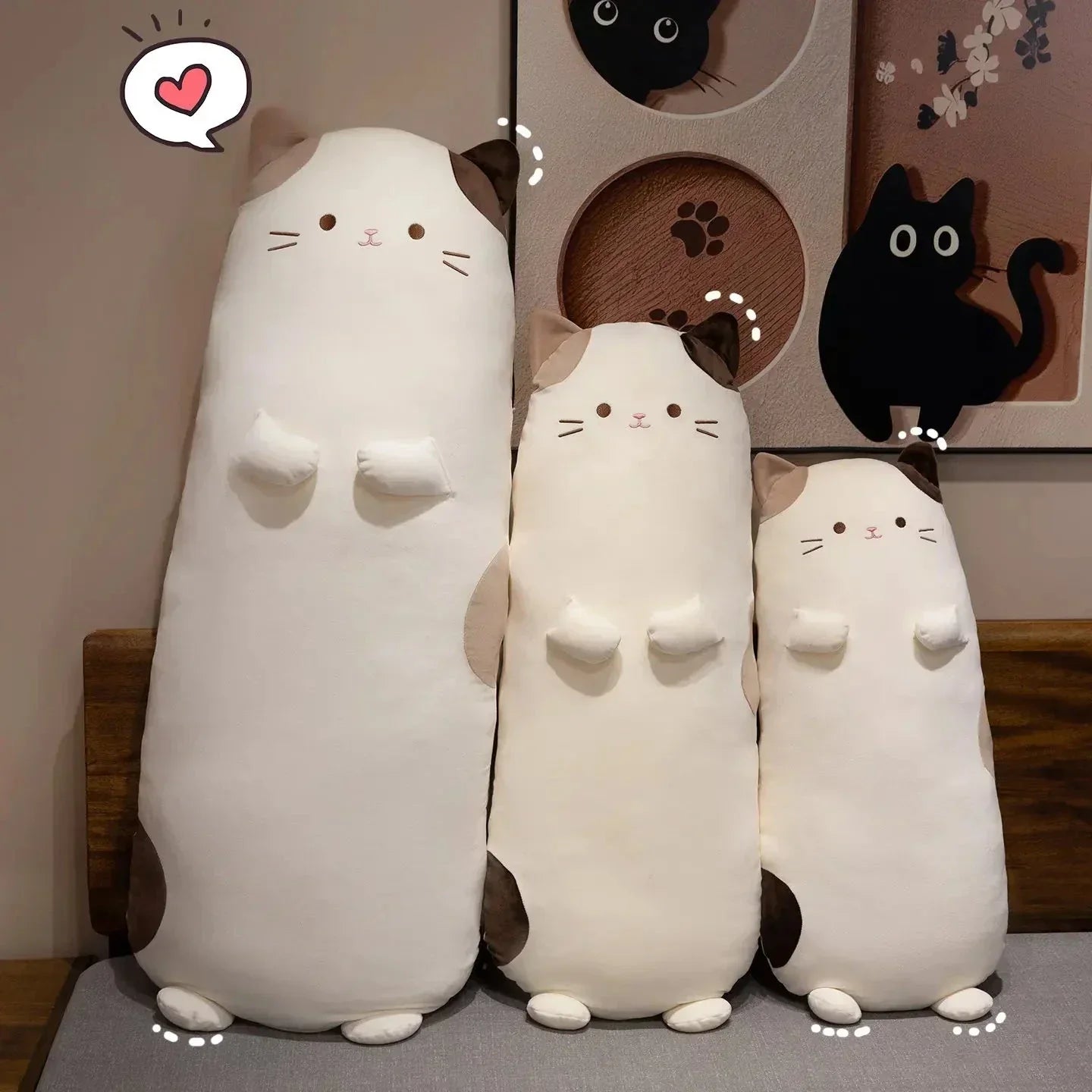 Maliben | Mochi The Long Snuggly Spotted Cat Plush
