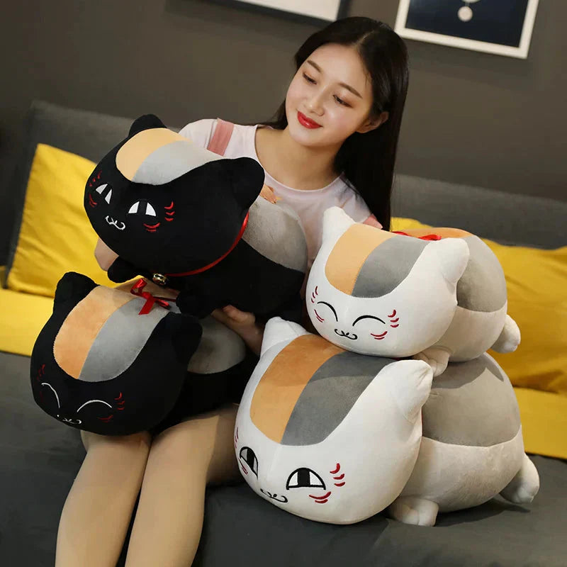 Maliben | Natsume Yuujinchou Nyanko Cat White Black Plushie