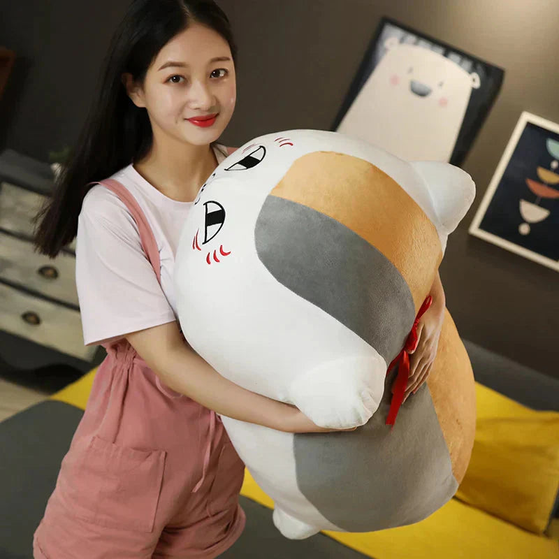 Maliben | Natsume Yuujinchou Nyanko Cat White Black Plushie