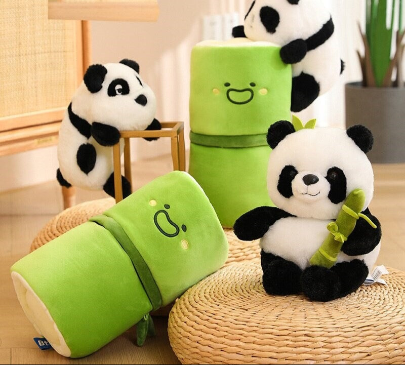 Maliben | Panda & Bamboo Buddy Plushies