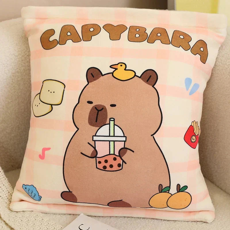 Maliben | Pink Brown Capybara Candy Bag Plushies