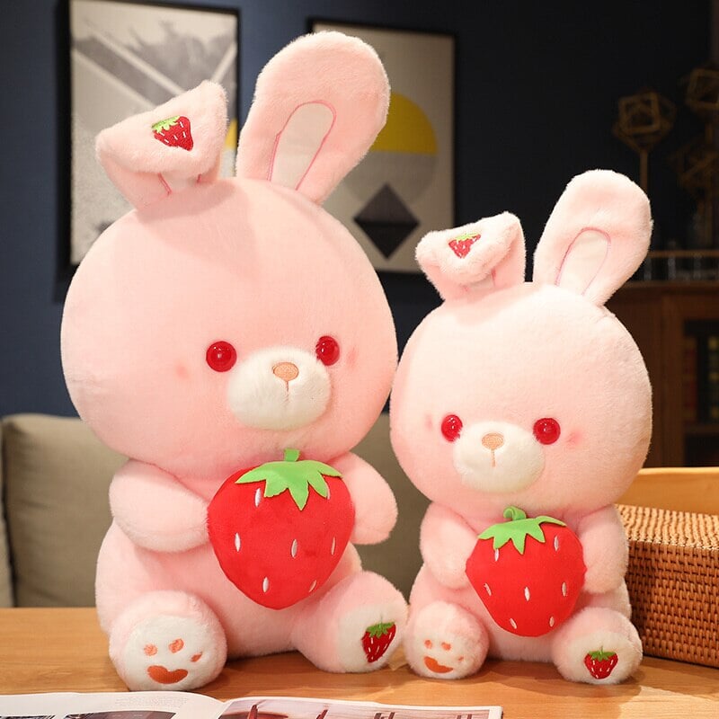 Maliben | Pink Strawberry Bunny Rabbit Plush