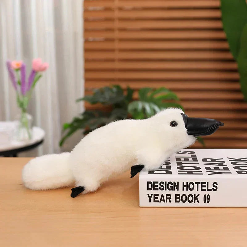 Maliben | Pleep The Fluffy Brown & White Platypus Plush