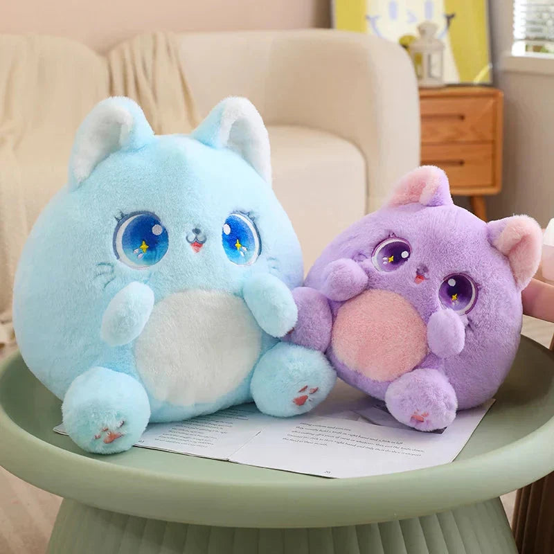 Maliben | Rainbow Fluffy Cat Squad Ball Plushies