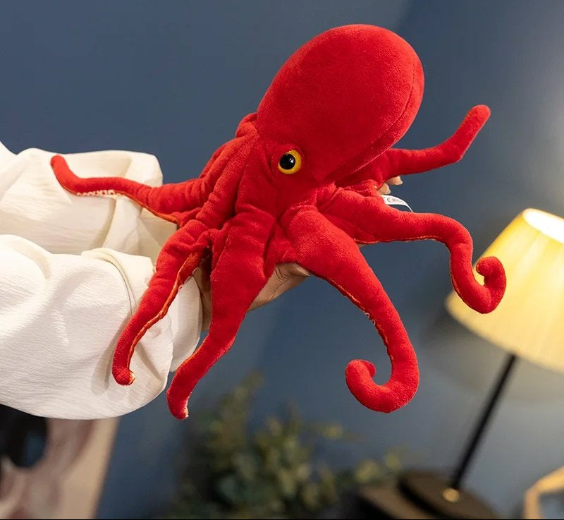 Maliben | Red Life-Like Octopus Plushie