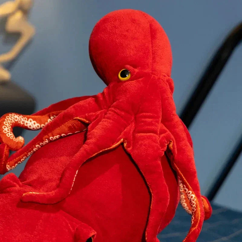 Maliben | Red Life-Like Octopus Plushie