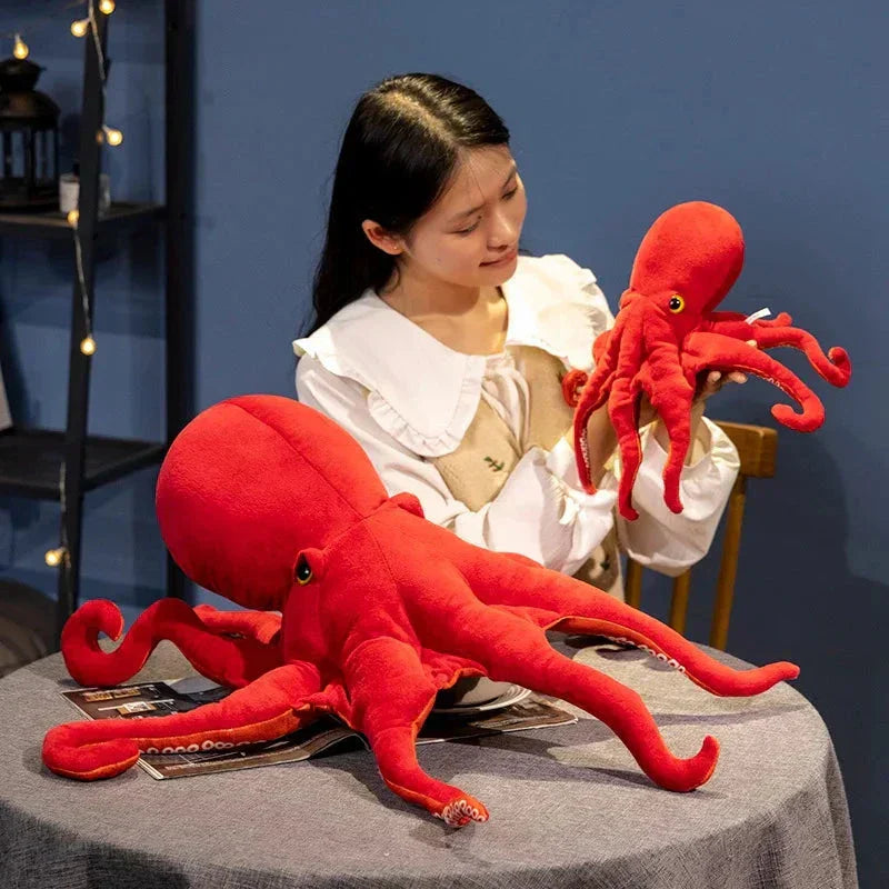 Maliben | Red Life-Like Octopus Plushie