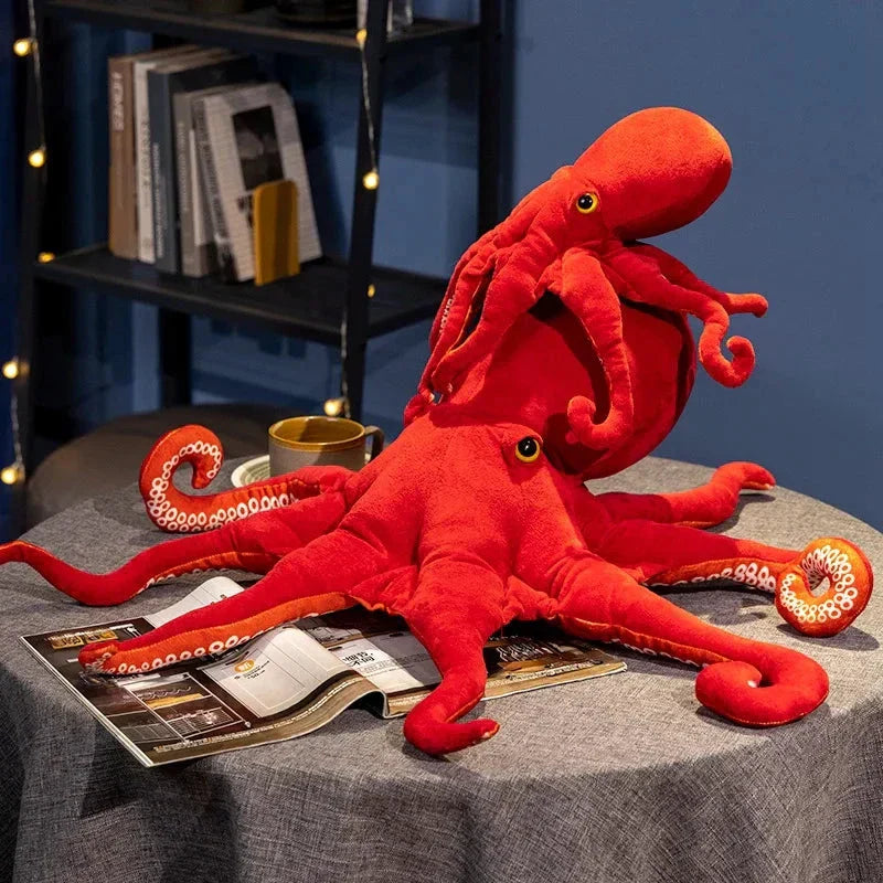 Maliben | Red Life-Like Octopus Plushie