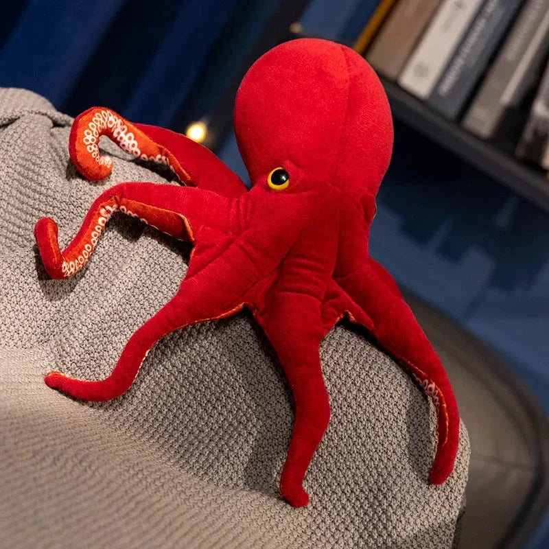 Maliben | Red Life-Like Octopus Plushie